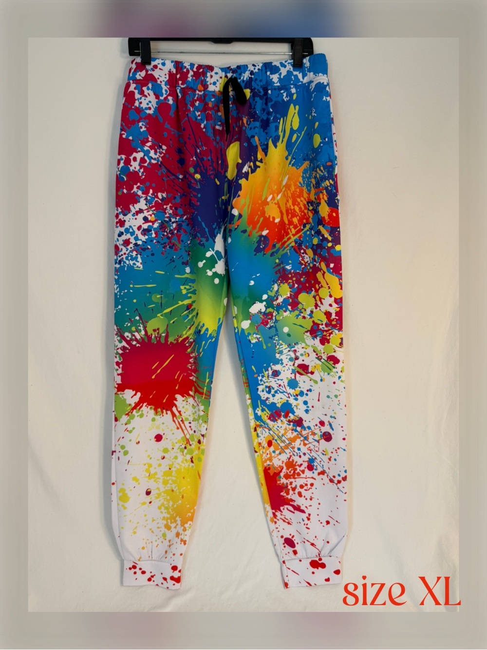 Multicolor Paint-Splash Joggers - Vibrant Woman’s Joggers